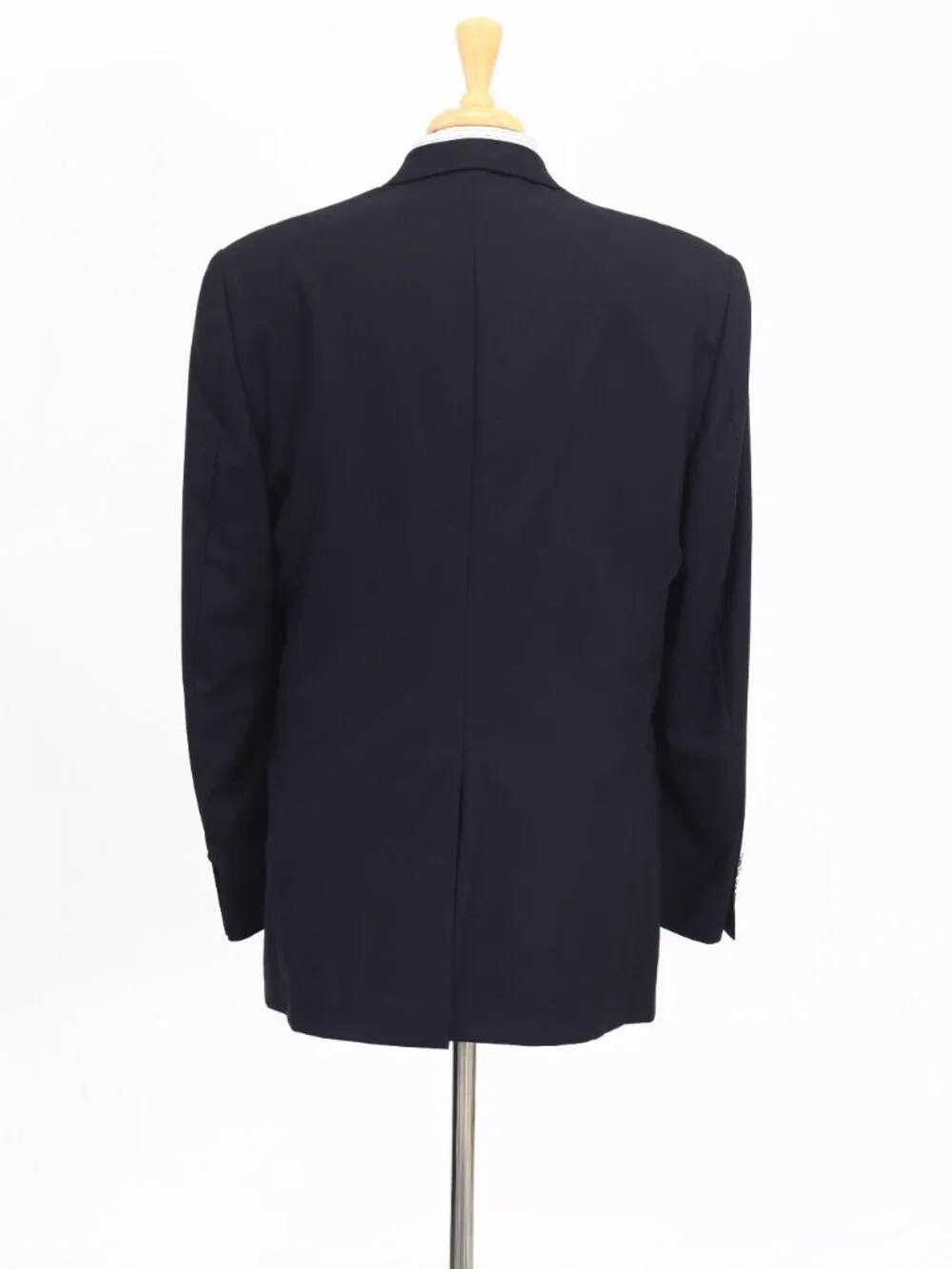 Hart Schaffner Marx Union Made 44L Black Blazer Sport Coat Jacket 2-Button Solid